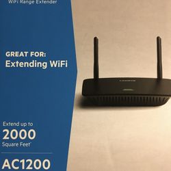 Linksys - AC1200 Dual-Band Wi-Fi Range Extender - Black