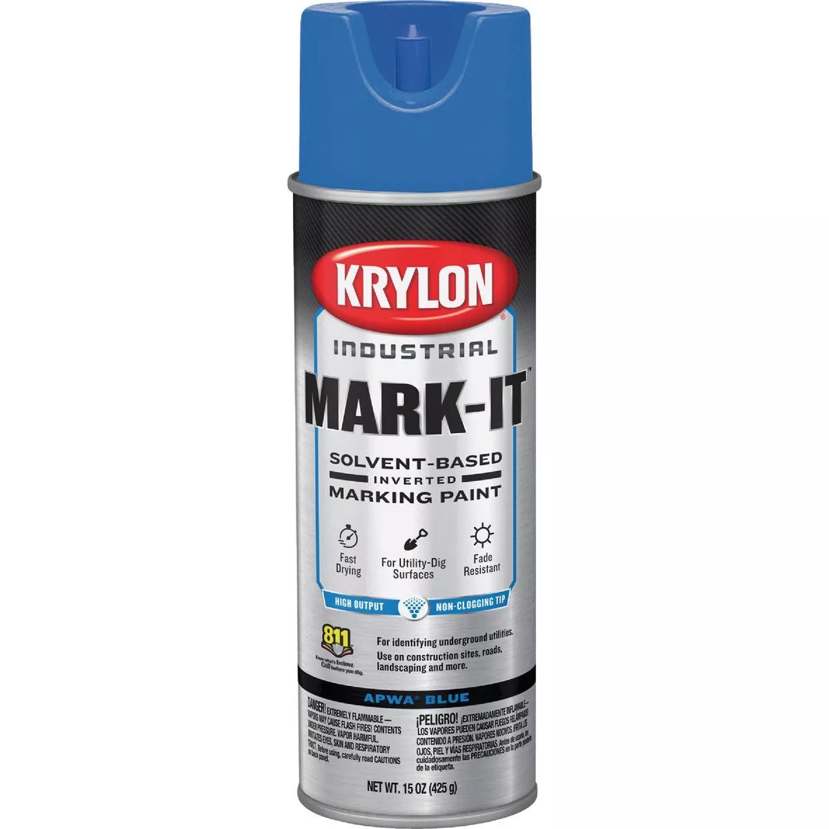 Krylon Mark-It 730308 Industrial SB APWA Blue Inverted Marking Paint Brand new in sealed Price for one bottle 6 available, 6-pk for $50 OBO