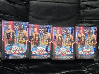 2026 Topps Chrome WWE Wrestling Value Blaster Box! 4 Box Lot! New Factory Sealed