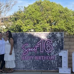 Sweet sixteen party package with 3ft marquee #16