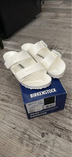 NEW-Birkenstock Arizona EVA Sandals White Size 39