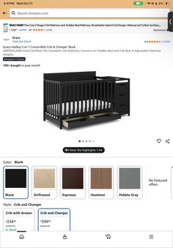 Black crib