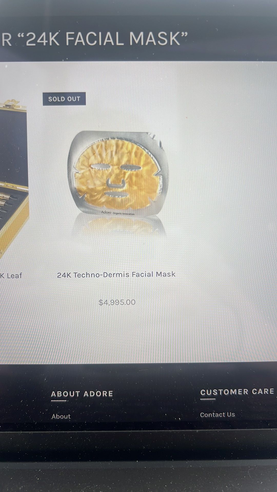 Golden Touch 24k Face Mask