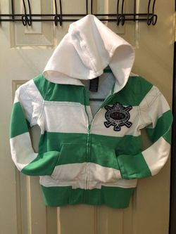 Girl’s Ralph Lauren Polo Stripe Hoodie (Size 7)