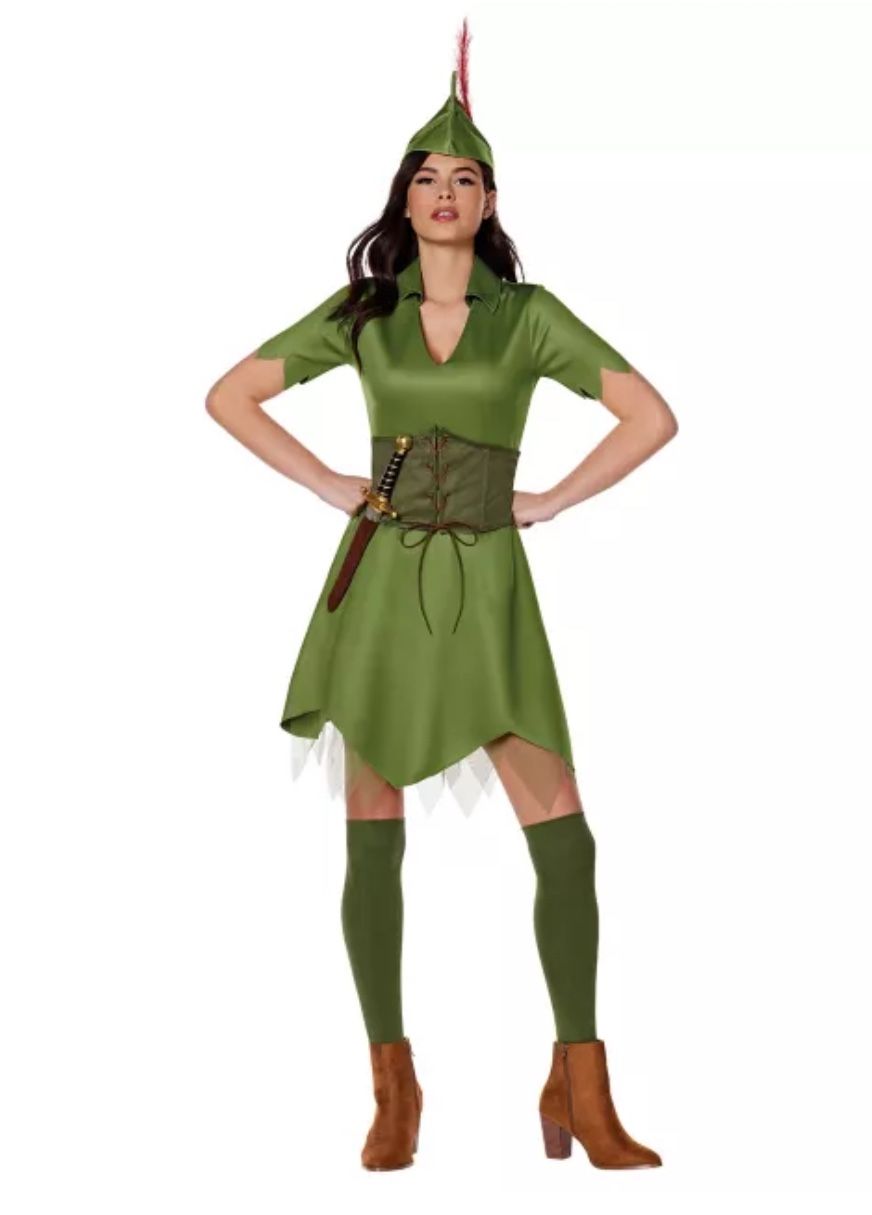 Adult Women Halloween Peter Pan Costume (size S/M)