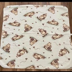 Vintage Classic Winnie The Pooh  Receiving Blanket