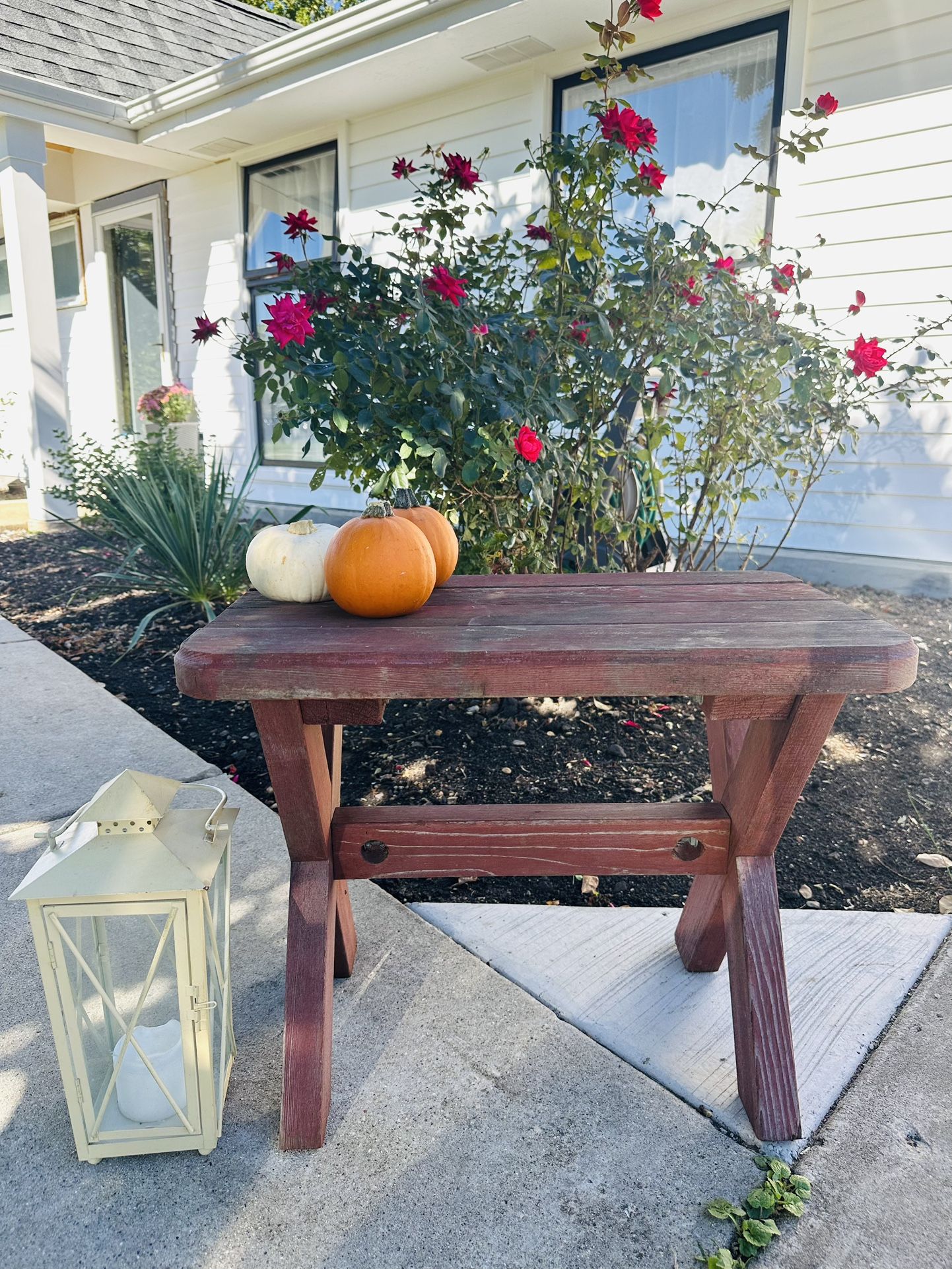 Solid Wood Garden 🪴 Bench H19/L24/D14 $35