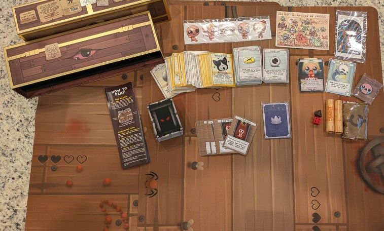 Binding Of Isaac Four Souls Kickstarter Gold Box Never Played