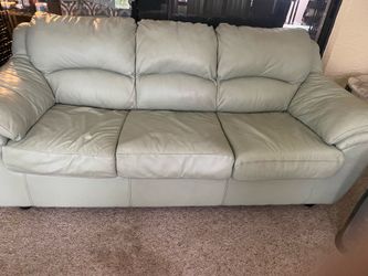 Lt green queen size sleeper sofa