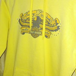 Yellow Harley Davidson Hoodie