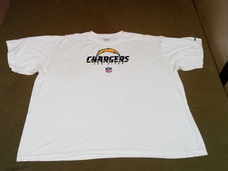 Vintage 2000s Reebok NFL Equipment San Diego Chargers Football T-Shirt Size 3XL $20