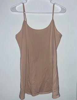 Nude Camisole Tank Top with Adjustable Straps