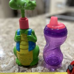Hand Soap or Shampoo Dispenser AND Easy-Grip Sippy Cup
