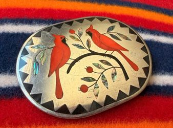 Cardinal Inlay Belt Buckle