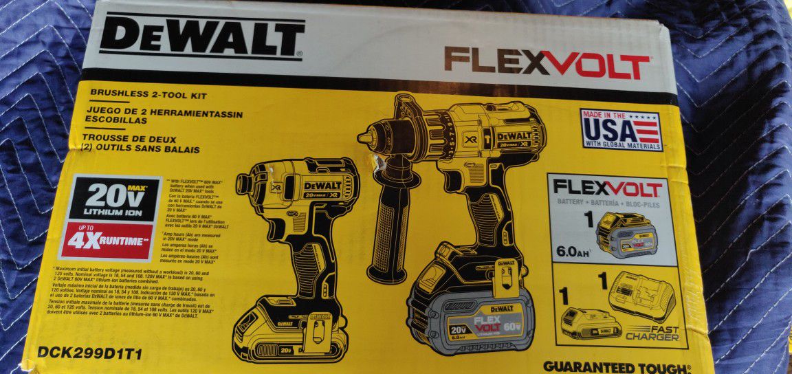 DeWalt Flexvolt Hammer Drill & Impact Kit