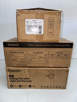 Ensenior 42" Ceiling Fan with Light and Remote