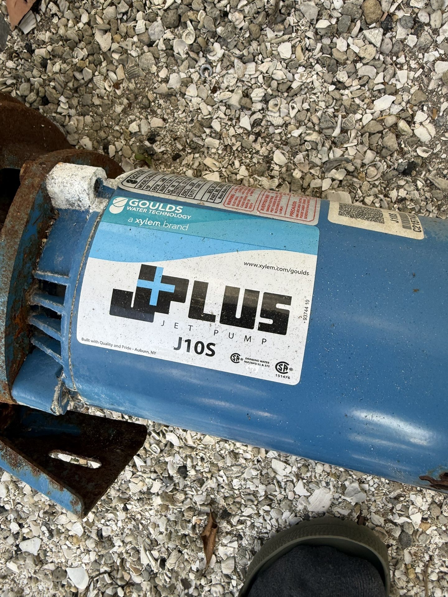 Goulds J10S Jet Pump – Newer Motor – For Parts / Rebuild