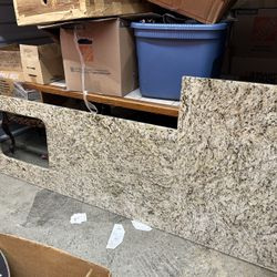 9’ Granite Countertop With Sink Cutout 