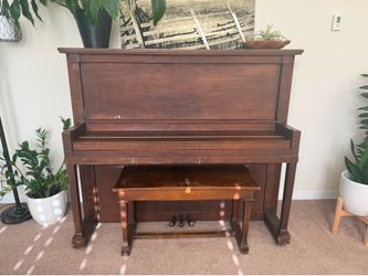 Emerson Upright Piano with Bench