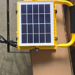 ATO 50W Portable Rechargeable LED Solar Work Light, waterproof durable outdoor spotlights, for hiking, camping, fishing and emergency lights (1 light)