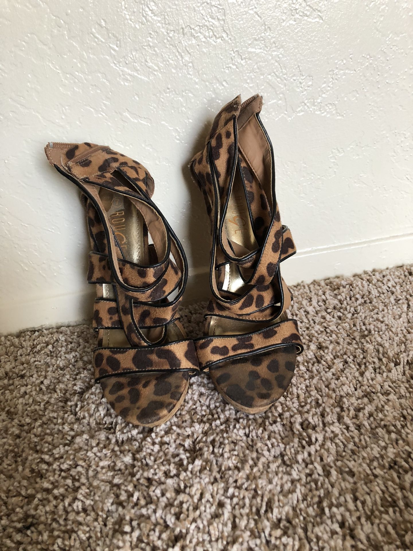 Cheetah print heels