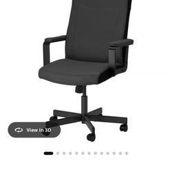 Ikea swift armchair leather black