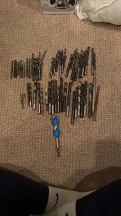 Large Assorted Drill Bit Lot – Approx. 70 Pieces – HSS, Spyder & Various Sizes