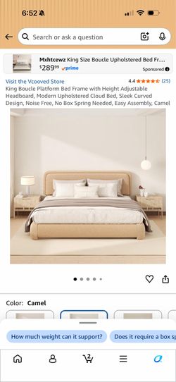 King bed frame