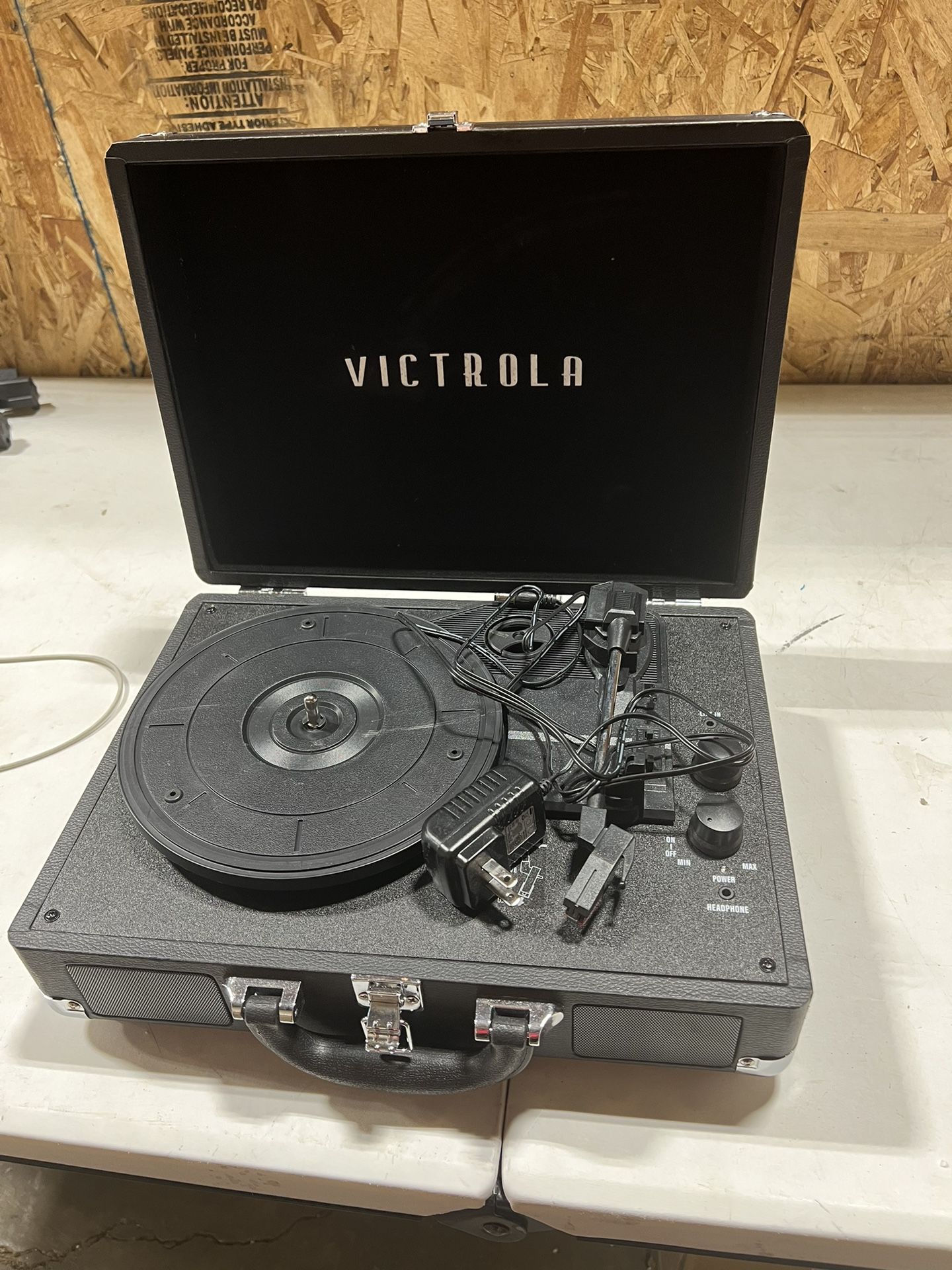 Victrola Journey Bluetooth Portable Suitcase Record Player with 3-speed Turntable.