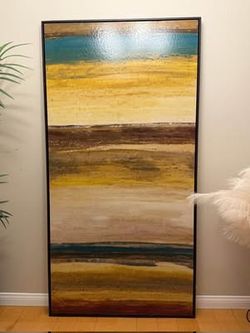 Huge 73×37” Abstract Canvas Wall Art – Oversized Modern Statement Piece | Priced to Sell