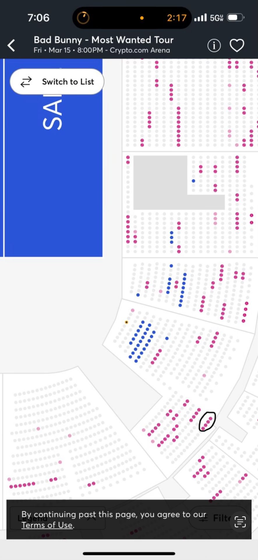Bad Bunny Tour Tickets March 15th