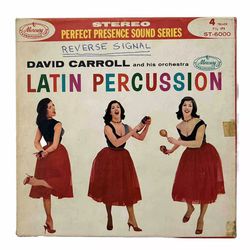 Vintage 4-track Reel-Reel David Carroll And His Orchestra Latin Percussion.
