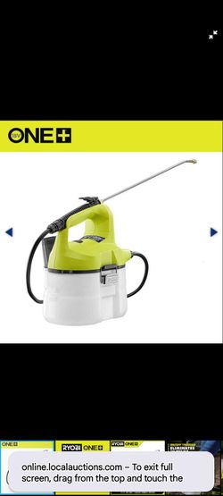 sprayer Ryobi One 18 volt