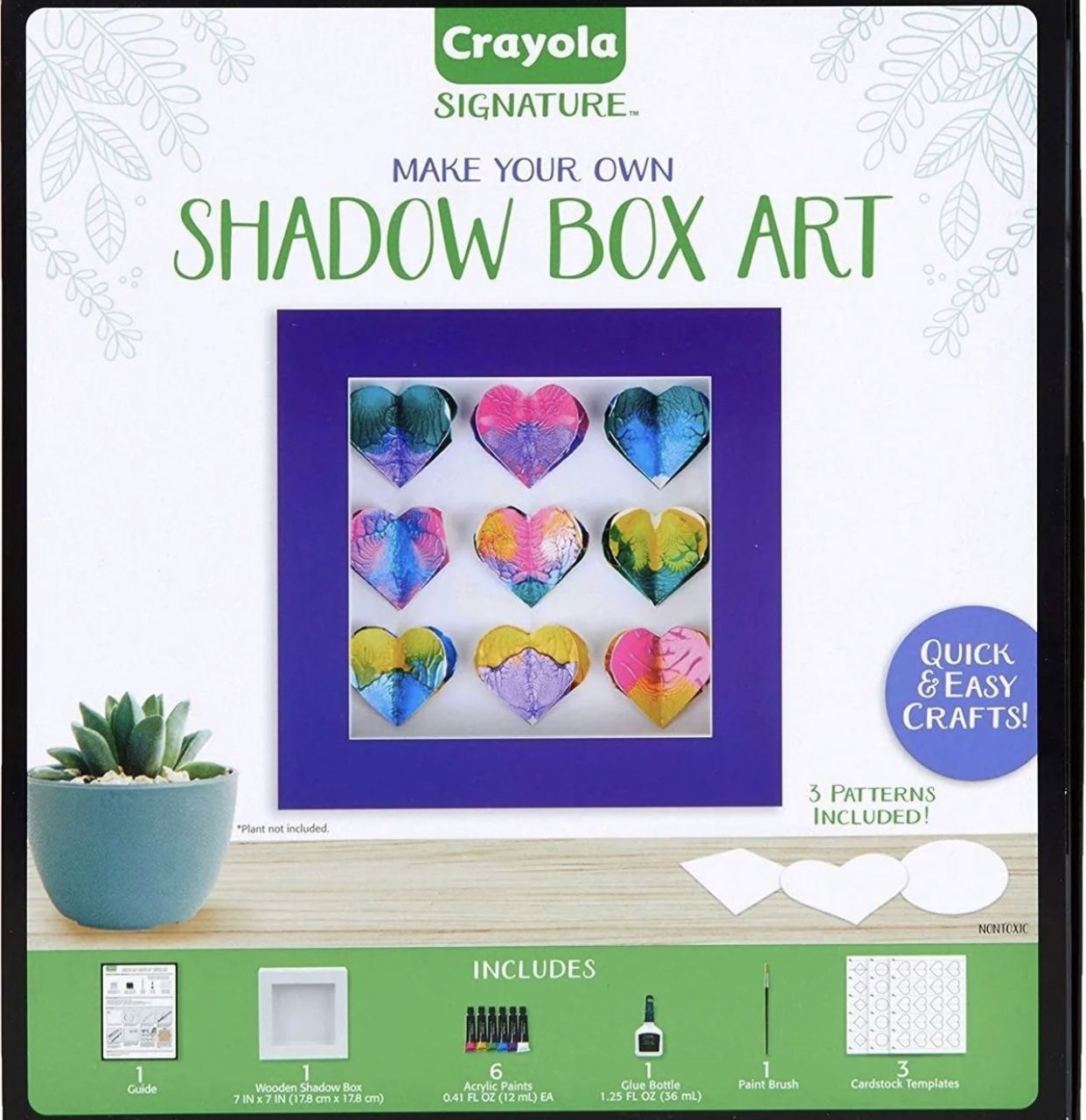 Crayola diy shadow box, personalized picture frame kit, unique 13 piece. Amazon open box never used I have 4 box of them