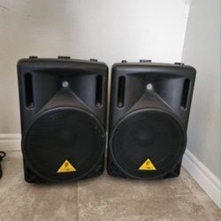 12" Behringer Powered Speakers For DJ Party