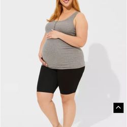 Torrid 9 Inch Maternity Premium Bike Short Size 1 NWOT