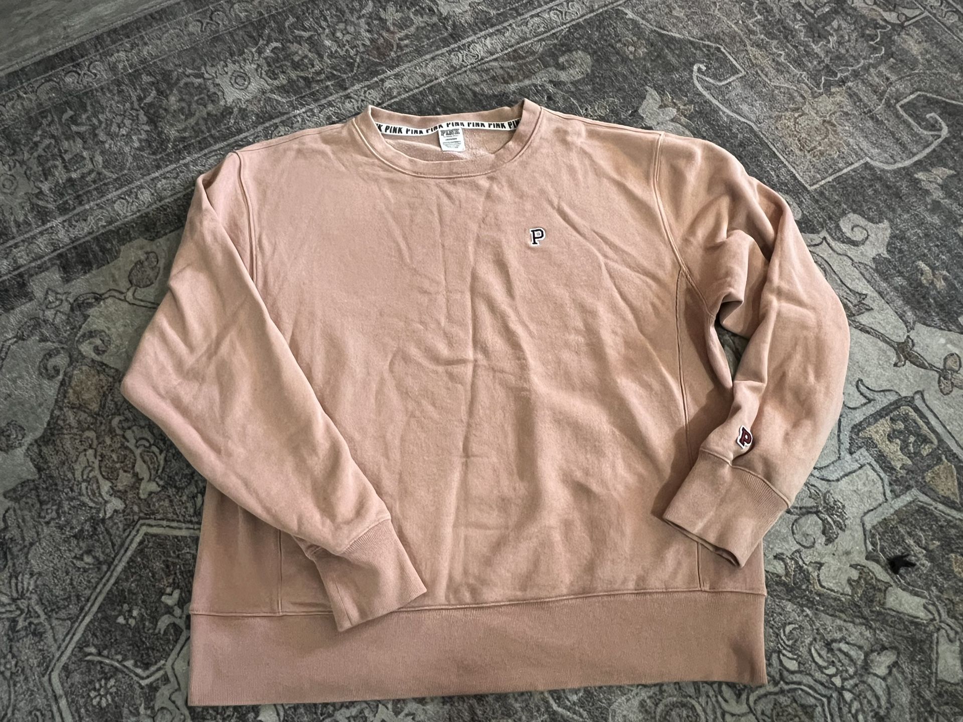 Large Victoria Secret PINK crew neck sweater
