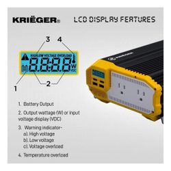 TCG Charged  1100-Watt Continuous 6000-Watt Surge Power Inverter