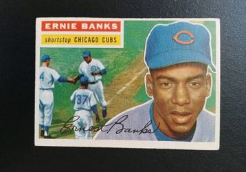 1956 Topps Ernie Banks Chicago Cubs Baseball Card