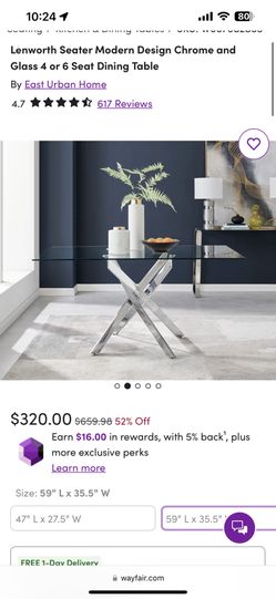 dining table 4 or 6 seater with. free 4 chairs