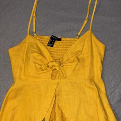 Mustard Yellow Crop Top