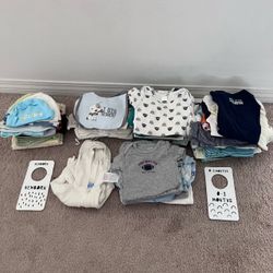 Baby Boy Newborn 0-3 Month Clothing Bundle
