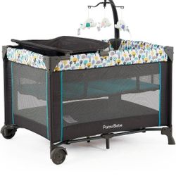 Portable Playpen With Bassinet And Changing Table 