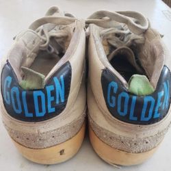 Golden Goose Mid Star Sneakers - leather w grey suede detail sz 37