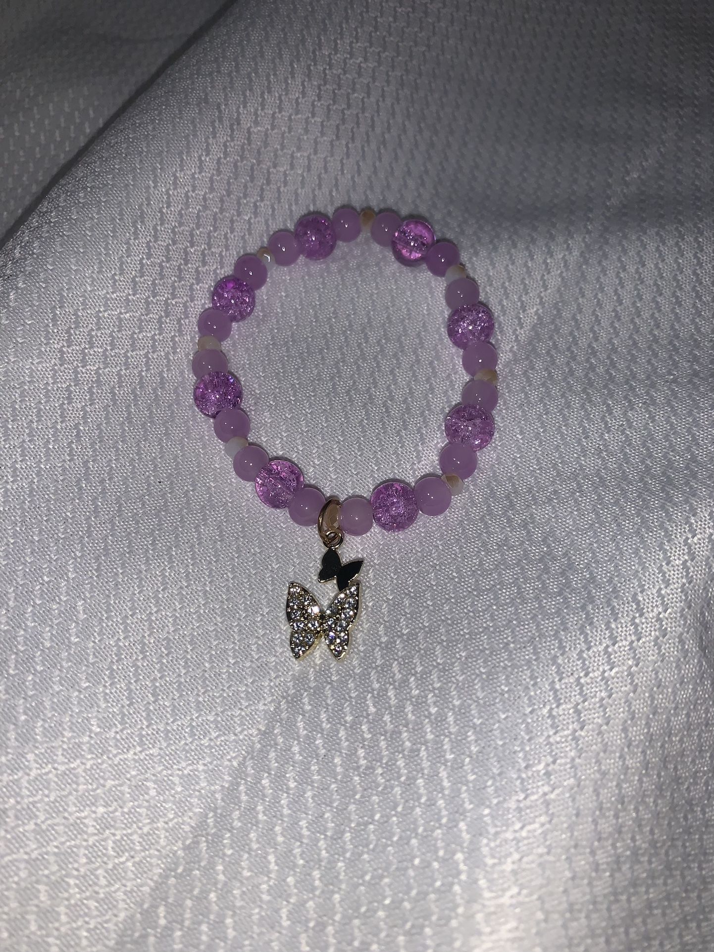 Purple Butterfly Bracelet