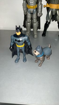 Fisher-Price DC League of  Ace the Bat-Hound Batman Dog Figure Toy with Batman 