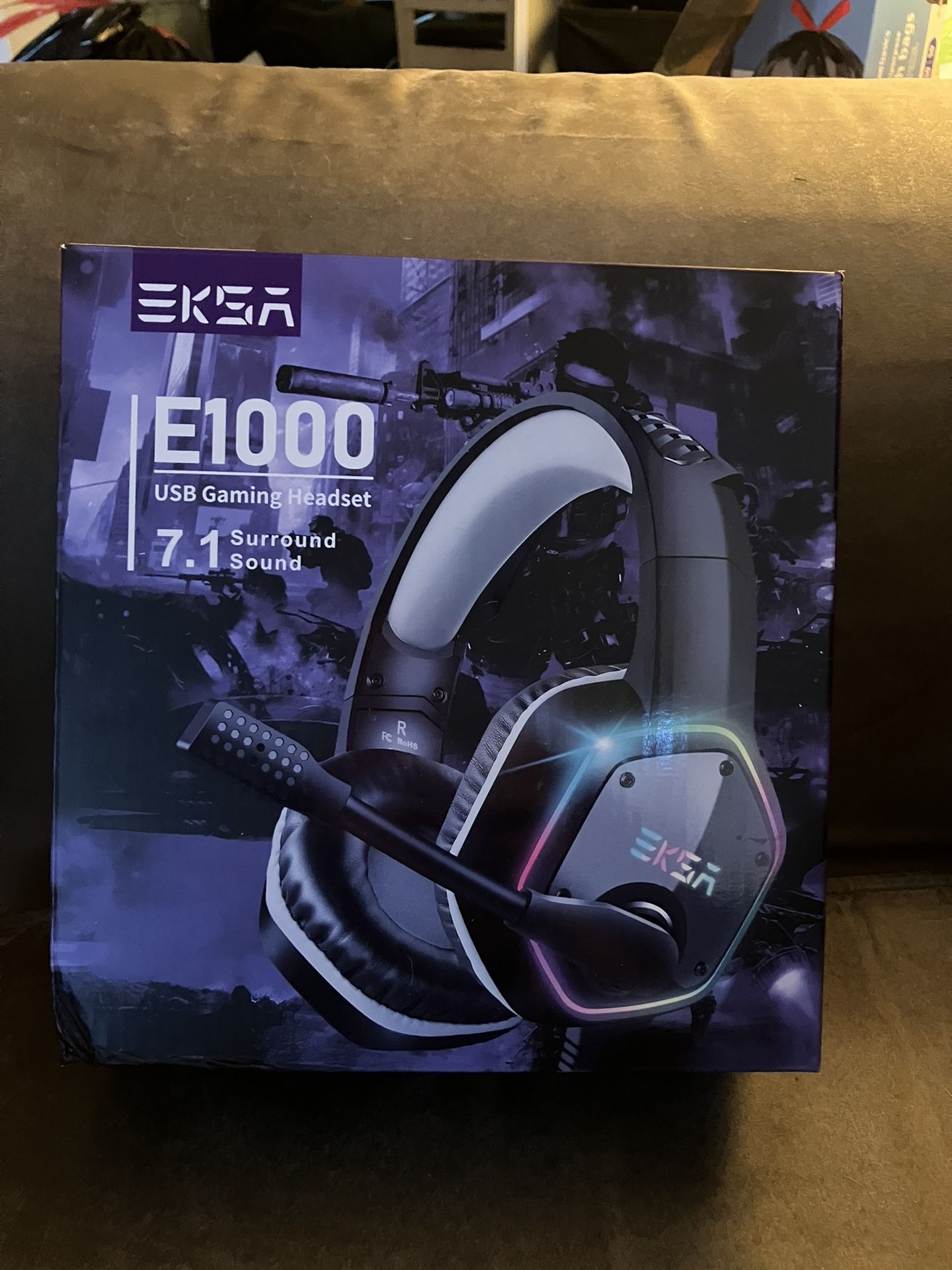 EKSA E1000 USB Gaming Headset 7.1 Surround Sound