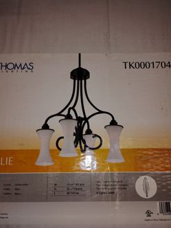 Black metal chandelier