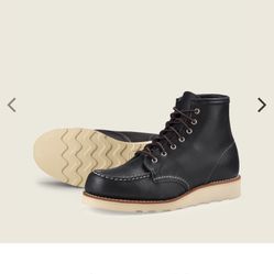 SIZE 8 RED WING WATERPROOF LEATHER SOFT TOE BOOTS BRAND NEW 