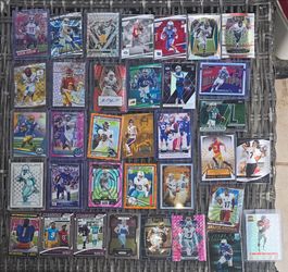 35 Card Panini, Topps, & Bowman NFL Football Card Lot - Rookies, Autographs, & Inserts